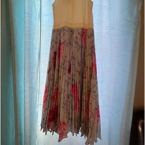 Ted Baker London Ivory and Floral High Low Dress